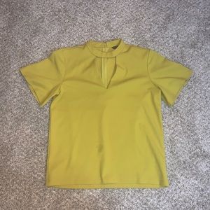 Short Sleeve V Neck Top